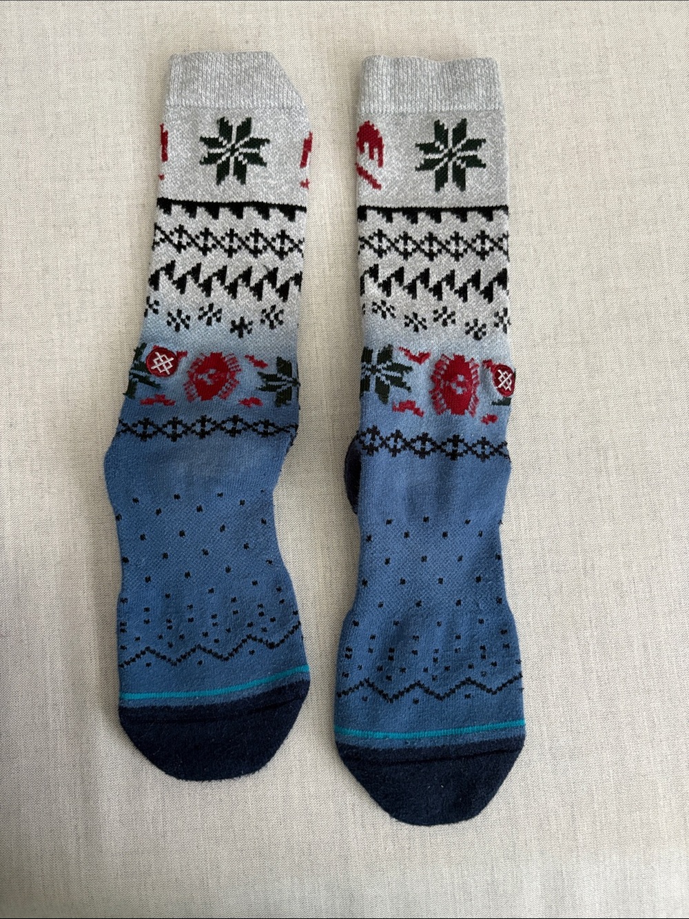 Stance Winter Snowflake Theme Socks Large